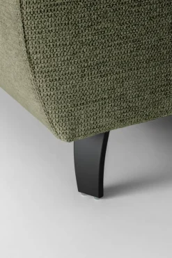 Ecksofa mit Bettfunktion grün Flachgewebe B/H/T: ca. 280x96x238 cm