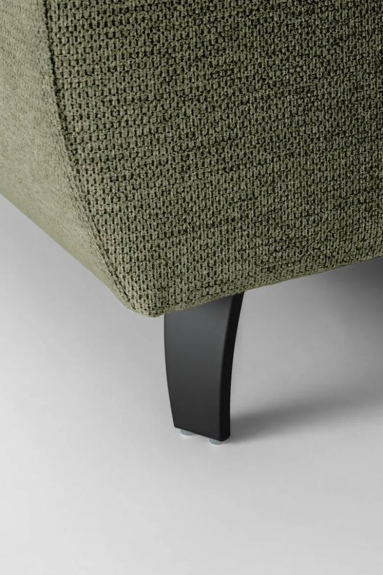 Ecksofa mit Bettfunktion grün Flachgewebe B/H/T: ca. 280x96x238 cm