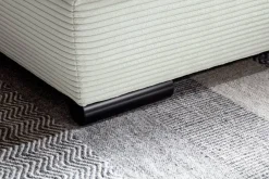 Ecksofa mit Bettfunktion ivory Microfaser B/H/T: ca. 303x88x202 cm