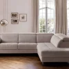 Ecksofa mit Bettfunktion leinen Flachgewebe B/H/T: ca. 280x96x238 cm