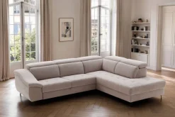 Ecksofa mit Bettfunktion leinen Flachgewebe B/H/T: ca. 280x96x238 cm