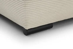 Ecksofa mit Bettfunktion natur Microfaser B/H/T: ca. 303x88x202 cm