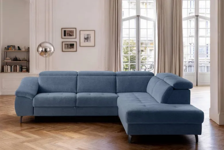 Ecksofa mit Bettfunktion Ocean Flachgewebe B/H/T: ca. 280x96x238 cm