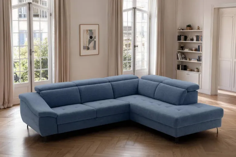 Ecksofa mit Bettfunktion Ocean Flachgewebe B/H/T: ca. 280x96x238 cm