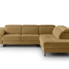 Ecksofa mit Bettfunktion senf Flachgewebe B/H/T: ca. 280x96x238 cm