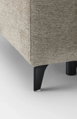 Ecksofa mit Bettfunktion taupe Flachgewebe B/H/T: ca. 258x96x221 cm