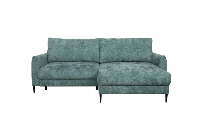 Ecksofa mit Bettfunktion und Bettkasten lagunen blau Microfaser B/H/T: ca. 221x94x142 cm