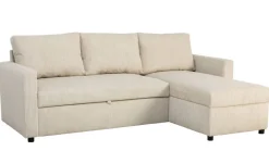 Ecksofa mit Bettfunktion und Bettkasten pearl Microfaser B/H/T: ca. 215x145x82 cm