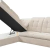 Ecksofa mit Bettfunktion und Bettkasten pearl Microfaser B/H/T: ca. 260x107x214 cm
