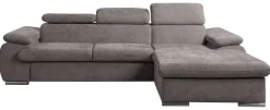 Ecksofa mit Bettfunktion und Bettkasten stone Polyester B/H/T: ca. 284x102x196 cm