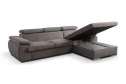 Ecksofa mit Bettfunktion und Bettkasten stone Polyester B/H/T: ca. 284x102x196 cm