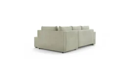 Ecksofa mit Bettfunktion und Bettkasten grün Flachgewebe B/T: ca. 238x167 cm