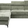 Ecksofa mit Bettfunktion und Bettkasten mint Microfaser B/H/T: ca. 256x73x202 cm