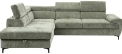 Ecksofa mit Bettfunktion und Bettkasten mint Microfaser B/H/T: ca. 256x73x202 cm
