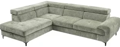 Ecksofa mit Bettfunktion und Bettkasten mint Microfaser B/H/T: ca. 256x73x202 cm