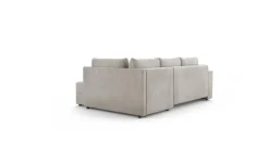 Ecksofa mit Bettfunktion und Bettkasten stone Flachgewebe B/T: ca. 238x167 cm