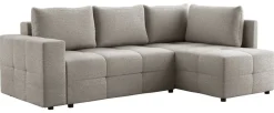 Ecksofa mit Bettfunktion und Bettkasten stone Flachgewebe B/T: ca. 238x167 cm