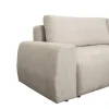 Ecksofa mit Bettfunktion und Bettkasten beige Microfaser B/H/T: ca. 293x88x172 cm
