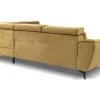 Ecksofa mit Bettfunktion und Bettkasten senf Microfaser B/H/T: ca. 274x82x231 cm