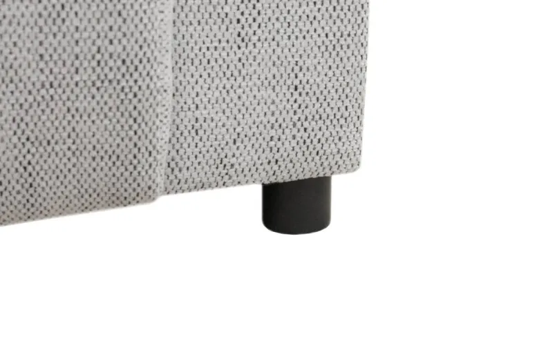 Ecksofa mit Bettfunktion und Bettkasten Lorenz hellgrau Microfaser B/H/T: ca. 284x74x180 cm