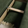 Ecksofa mit Bettfunktion und Bettkasten grün Microfaser B/H/T: ca. 191x70x142 cm