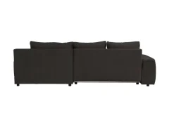 Ecksofa mit Bettfunktion und Bettkasten Lorenz schwarz Microfaser B/H/T: ca. 284x74x180 cm
