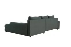 Ecksofa mit Bettfunktion und Bettkasten Lorenz grün Microfaser B/H/T: ca. 284x74x180 cm