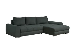Ecksofa mit Bettfunktion und Bettkasten Lorenz grün Microfaser B/H/T: ca. 284x74x180 cm