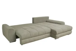 Ecksofa mit Bettfunktion und Bettkasten Lorenz olive Microfaser B/H/T: ca. 284x74x180 cm