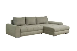 Ecksofa mit Bettfunktion und Bettkasten Lorenz olive Microfaser B/H/T: ca. 284x74x180 cm