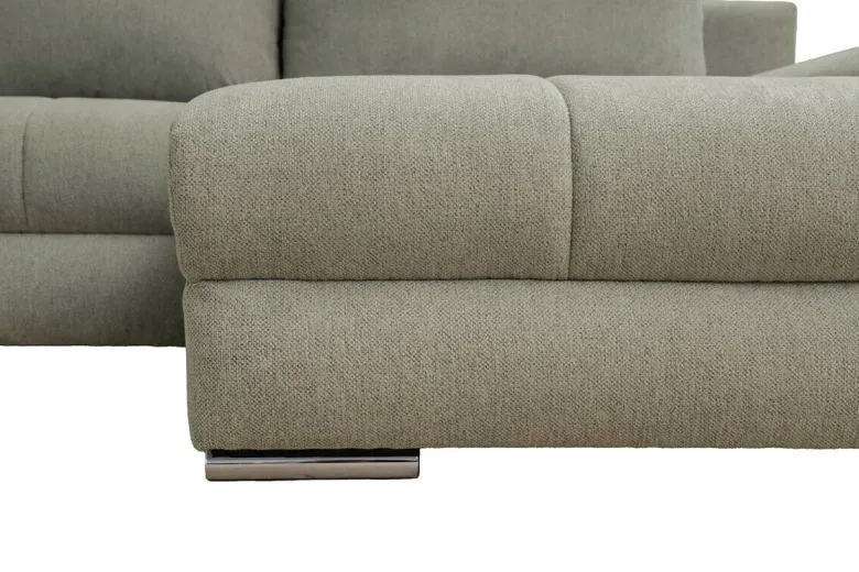 Ecksofa mit Bettfunktion und Bettkasten Lorenz olive Microfaser B/H/T: ca. 284x74x180 cm