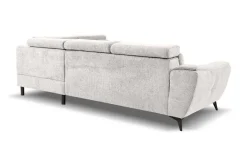 Ecksofa mit Bettfunktion und Bettkasten natur Microfaser B/H/T: ca. 274x82x231 cm