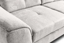 Ecksofa mit Bettfunktion und Bettkasten natur Microfaser B/H/T: ca. 274x82x231 cm