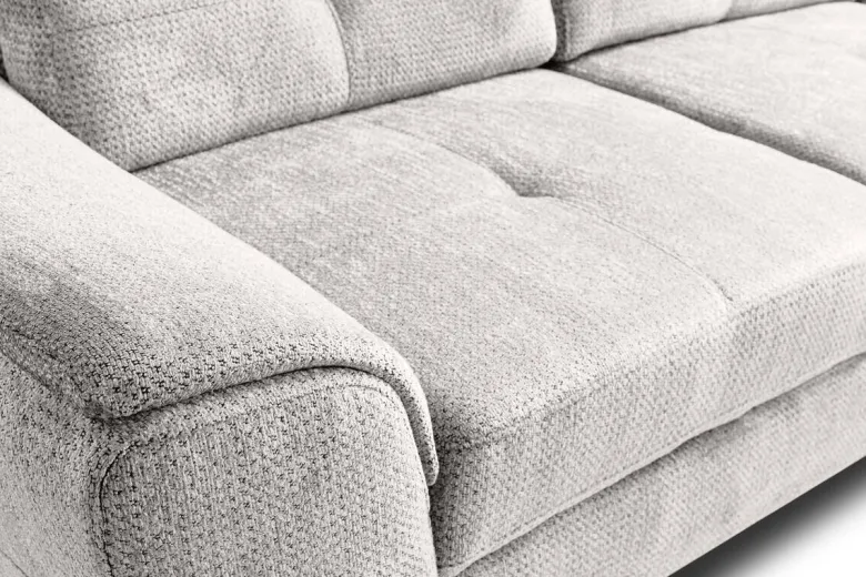Ecksofa mit Bettfunktion und Bettkasten natur Microfaser B/H/T: ca. 274x82x231 cm