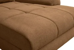 Ecksofa mit Bettfunktion und Bettkasten Lorenz ziegel Microfaser B/H/T: ca. 284x74x180 cm