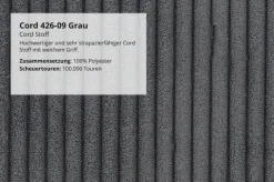 Ecksofa mit Bettfunktion und Bettkasten grau Microfaser B/H/T: ca. 236x81x160 cm