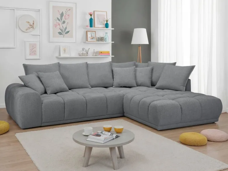 Ecksofa stone Microfaser B/H/T: ca. 312x97x229 cm
