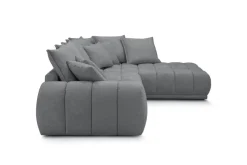 Ecksofa stone Microfaser B/H/T: ca. 312x97x229 cm