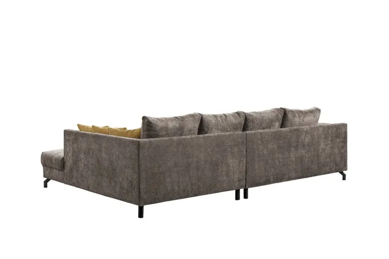 Ecksofa stone Microfaser B/H/T: ca. 306x92x203 cm