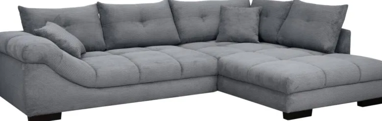 Ecksofa stone Microfaser B/H/T: ca. 318x92x227 cm