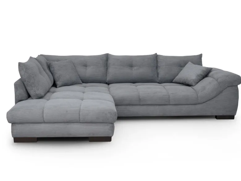 Ecksofa stone Microfaser B/H/T: ca. 318x92x227 cm