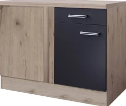 Eckunterschrank Elva anthrazit B/H/T: ca. 110x86x60 cm