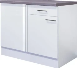 Eckunterschrank Vita weiß matt B/H/T: ca. 110x86x60 cm