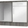 Eckunterschrank weiß Hochglanz B/H/T: ca. 110x82x57 cm