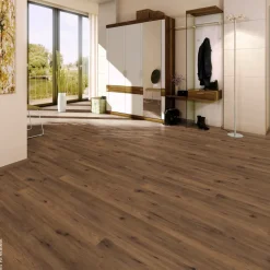 EGGER Laminatboden Eiche massiv ca. 2,4936 m² im Paket B/L: ca. 19,3x129,2 cm pro Paket