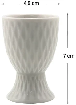 Eierbecher weiß Porzellan H/D: ca. 7x5 cm