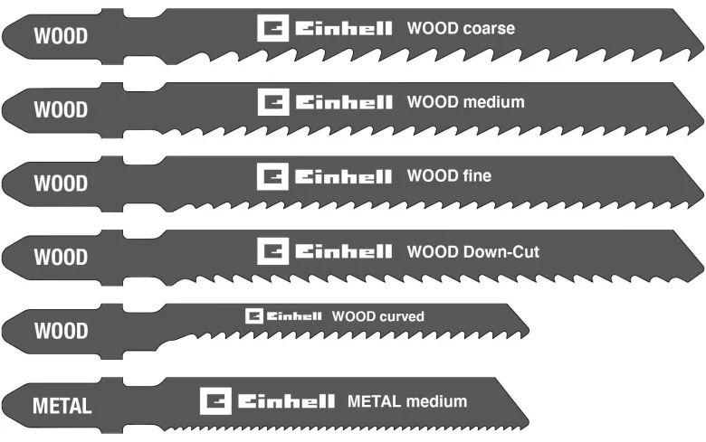 Einhell Stichsägeblätter 10 tlg.