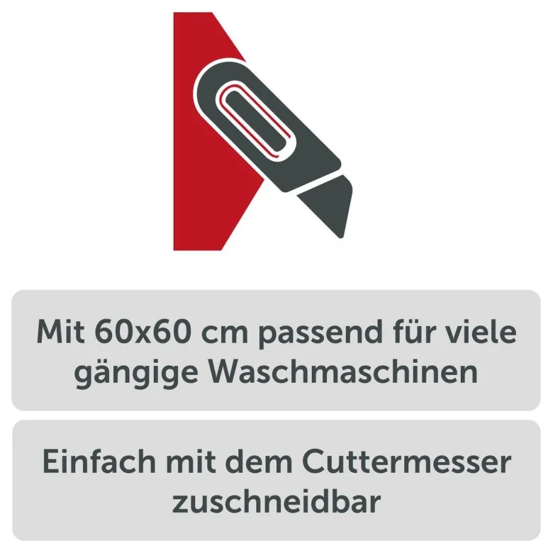 Eisl Gummi-Antivibrationsmatte 986828048 schwarz B/T/S: ca. 60x60x1,5 cm