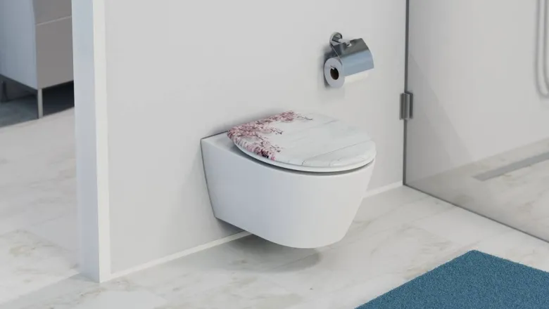 Eisl WC-Sitz Flower&Wood MDF