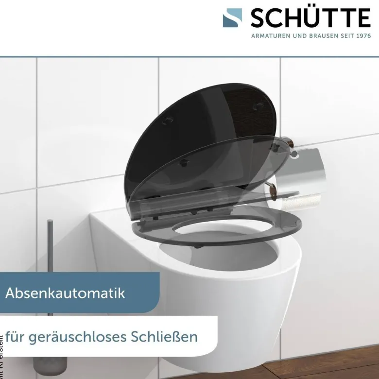 Eisl WC-Sitz Slim Black Duroplast